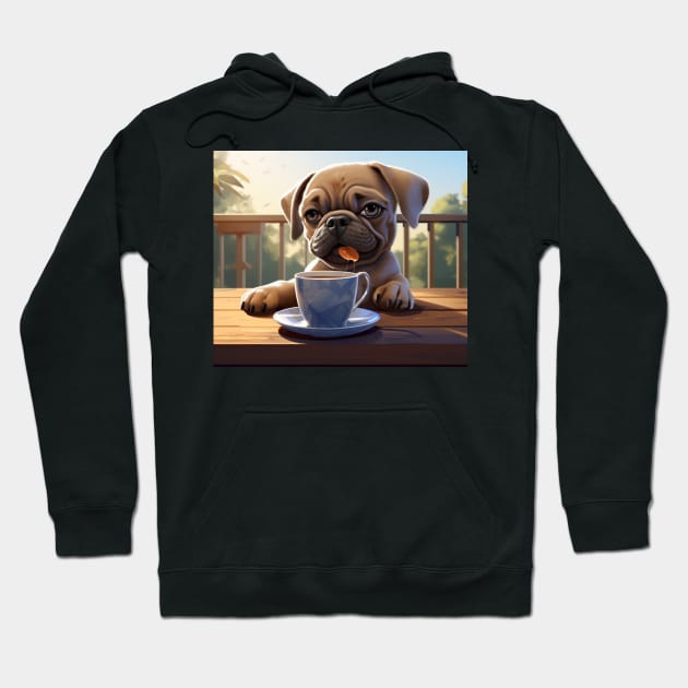 Sweet Tea Puppy Hoodie by vk09design